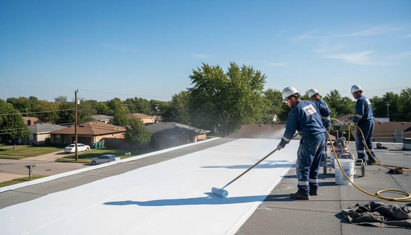 Commercial roof coating in Oscar, LA near me